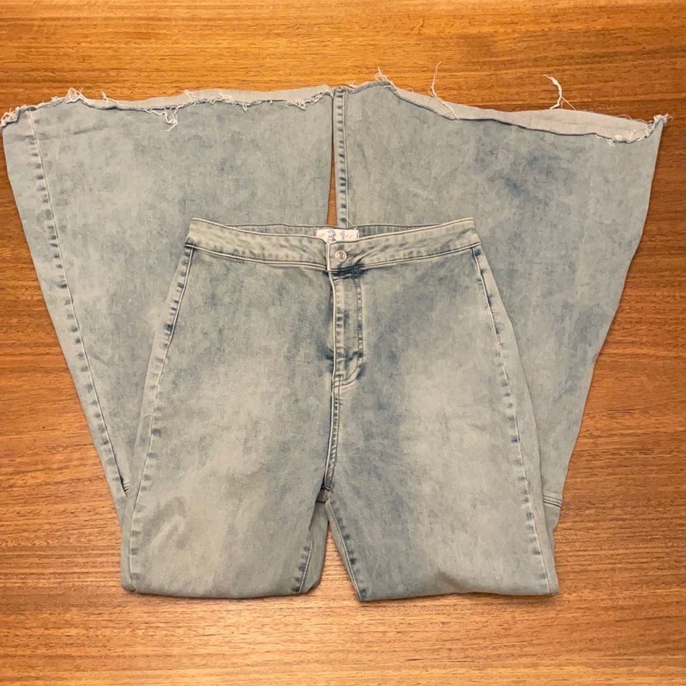 Free people wide leg jeans